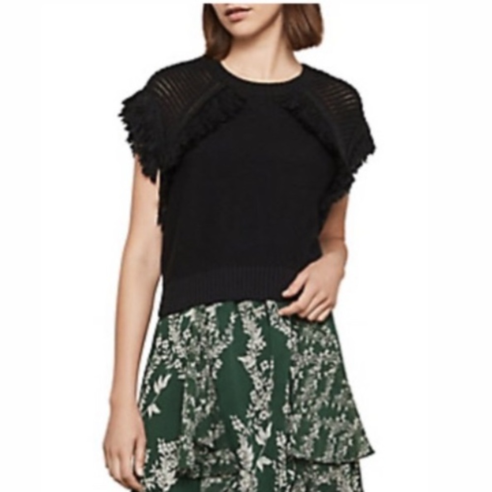 BCBGMAXAZRIA Black Knit Sweater